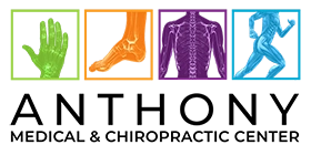 Anthony Medical & Chiropractic Center logo for the sidebar and header.